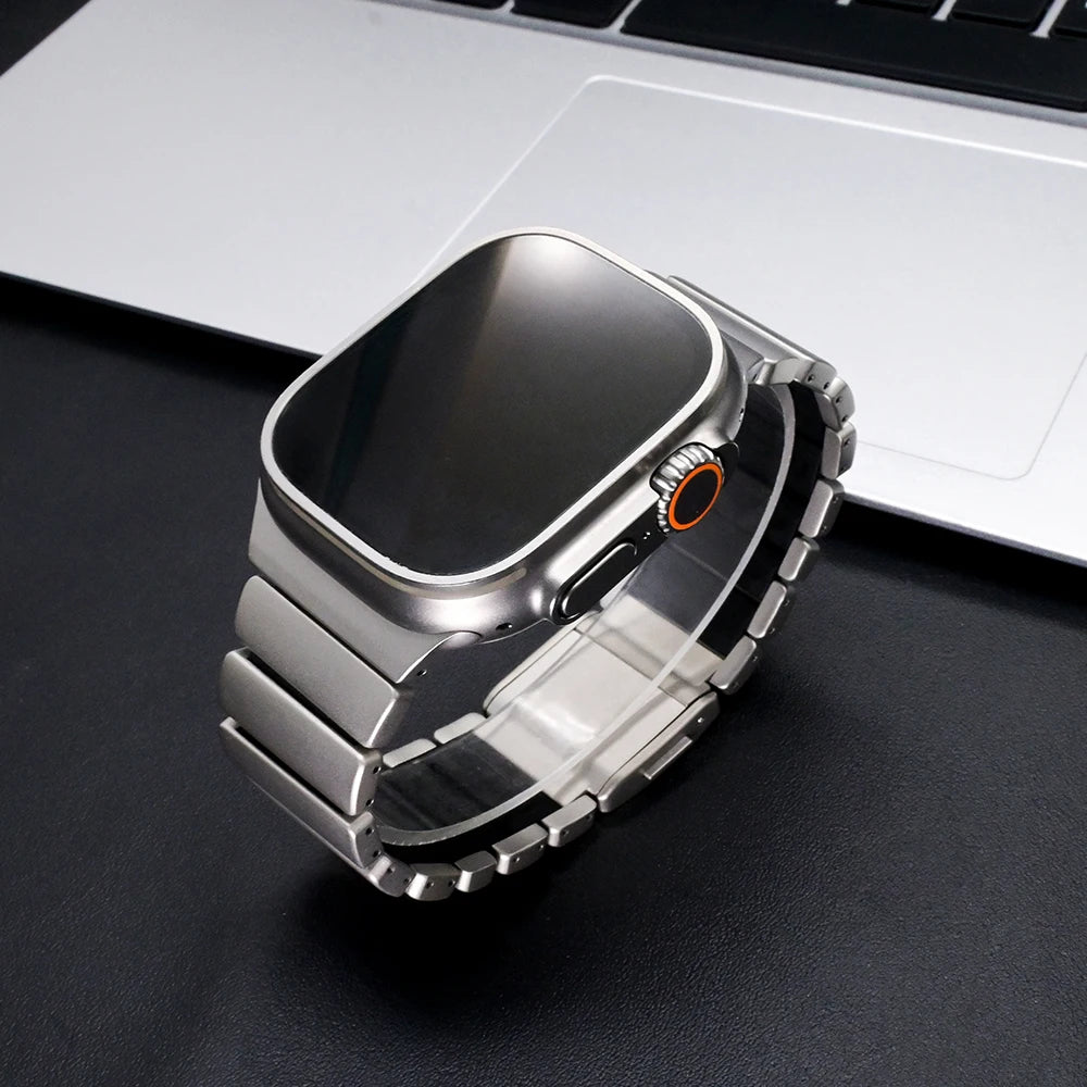 Titanium band for Apple Watch Ultra 3 2 band 49mm Series 11 10 46mm Magnetic band for Apple Watch 9 8 7 6 5 4 SE 3 44mm 45mm