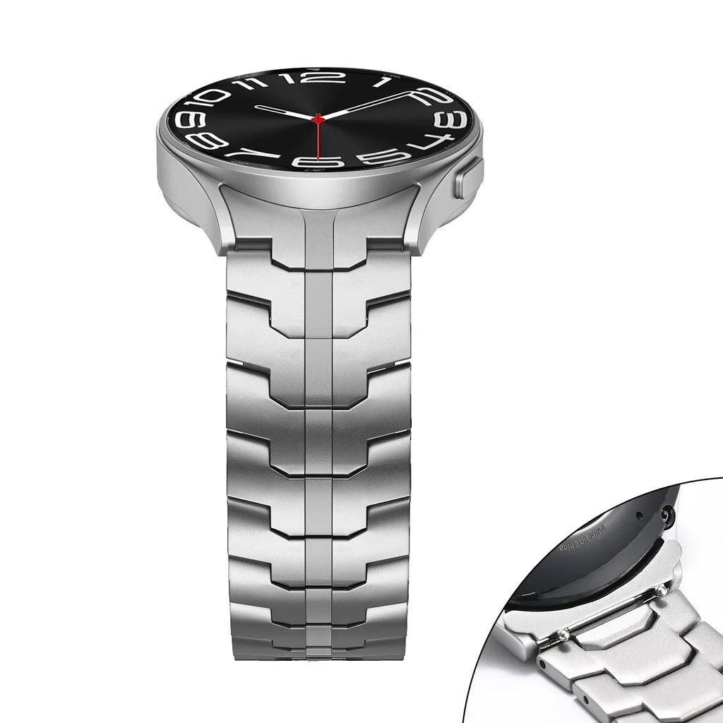Stainless Steel Strap for Samsung Galaxy Watch 7 6 5 4 40mm 44mm 6 Classic 43mm 47mm No Gaps Metal Band 5Pro 45mm Quick Bracelet