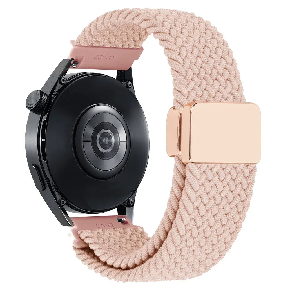 20mm 22mm Nylon Magnetic Strap For Garmin Forerunner 570/265/255/165 Music/venu 3 2/sq/sq2 Band Vivoactive 6 5 Watch Bracelet