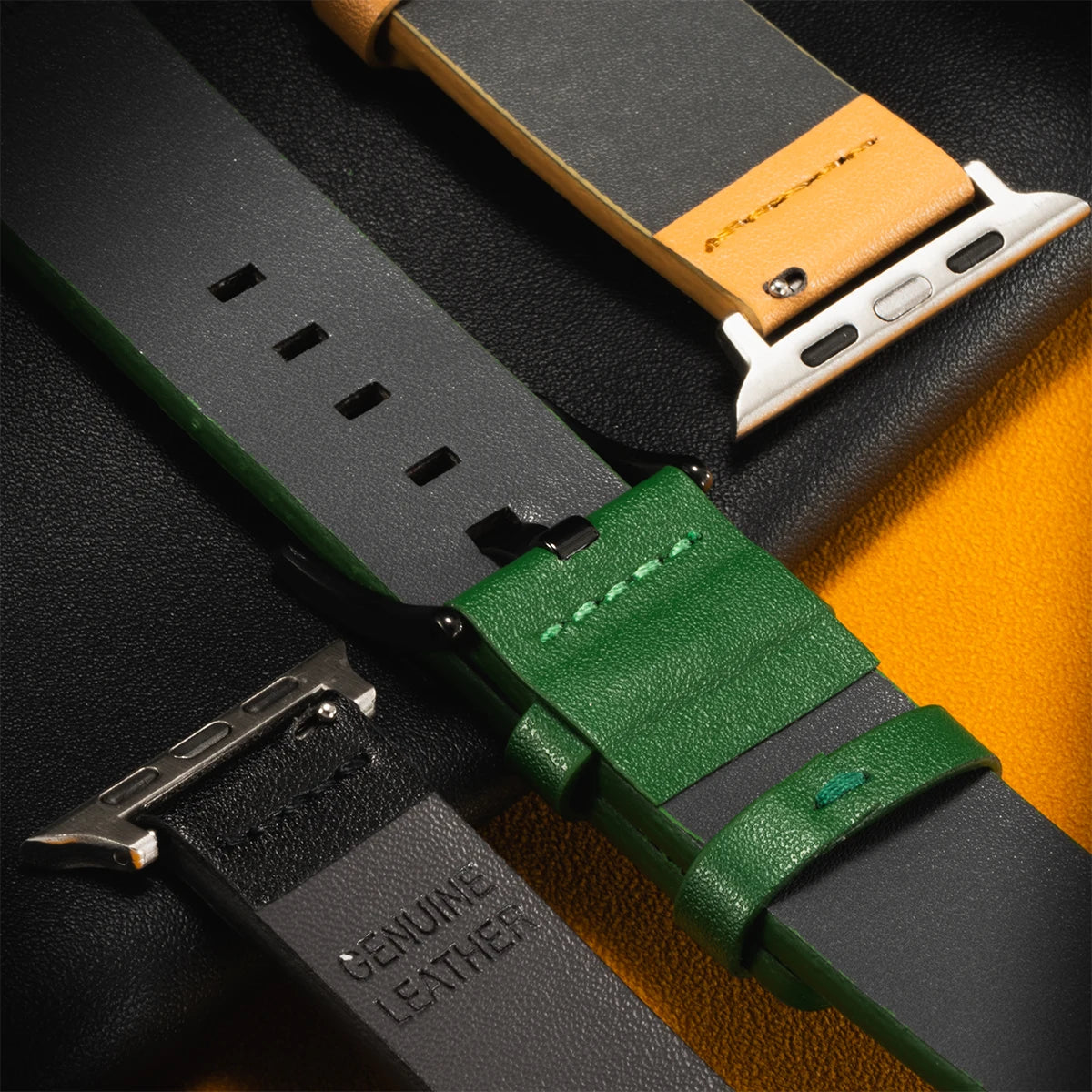 Leather band for Apple Watch Ultra 2 band 49mm S10 46mm 9 8 7 45mm 41mm High Quality band for Apple Watch Series 6 SE 5 4 44mm 40mm