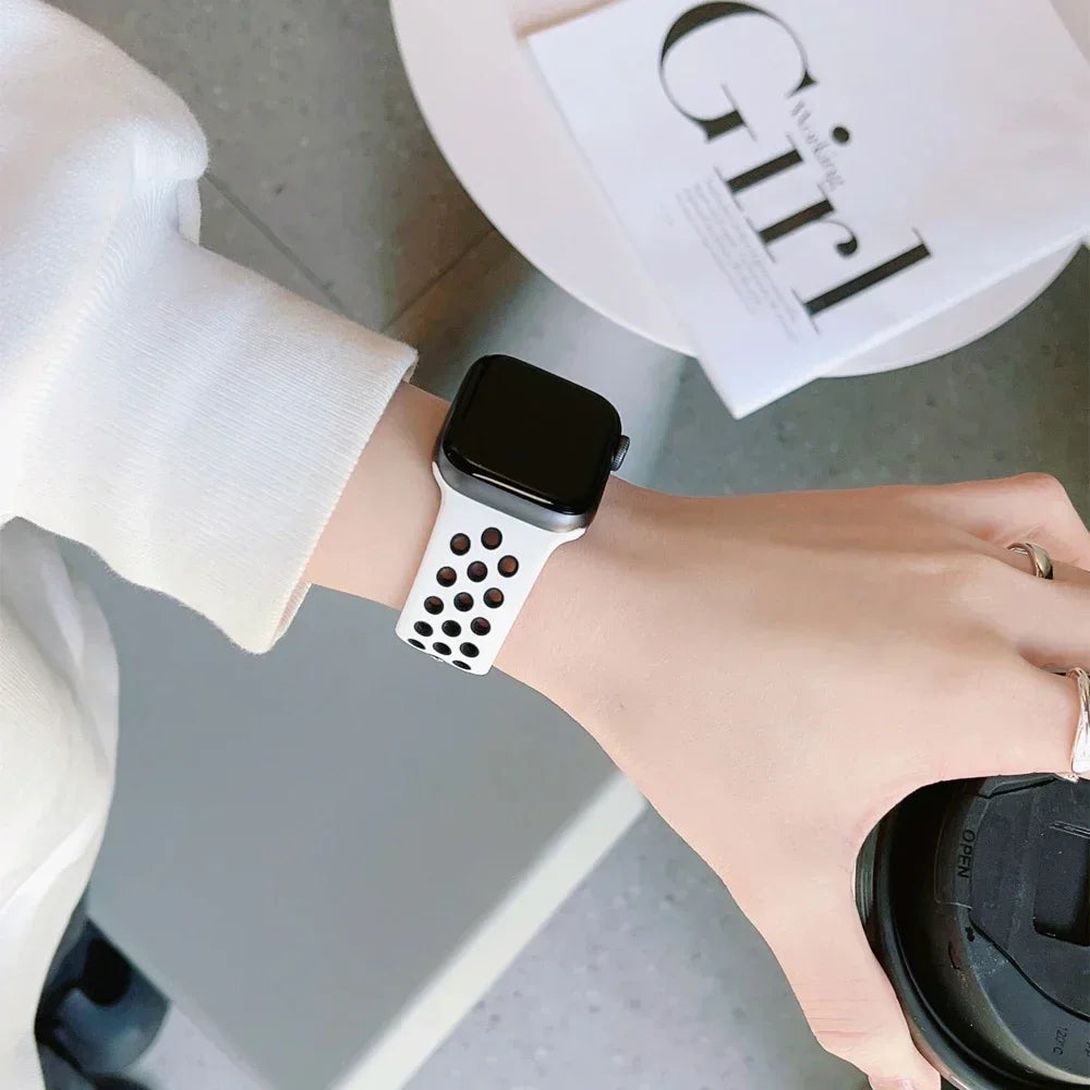 For Apple Watch 11 band S11 46mm 42mm 45mm 44mm 49mm 40mm 41mm Silicone band Sport band Apple Watch Series 10 8 7 6 5 9 SE Ultra3 2