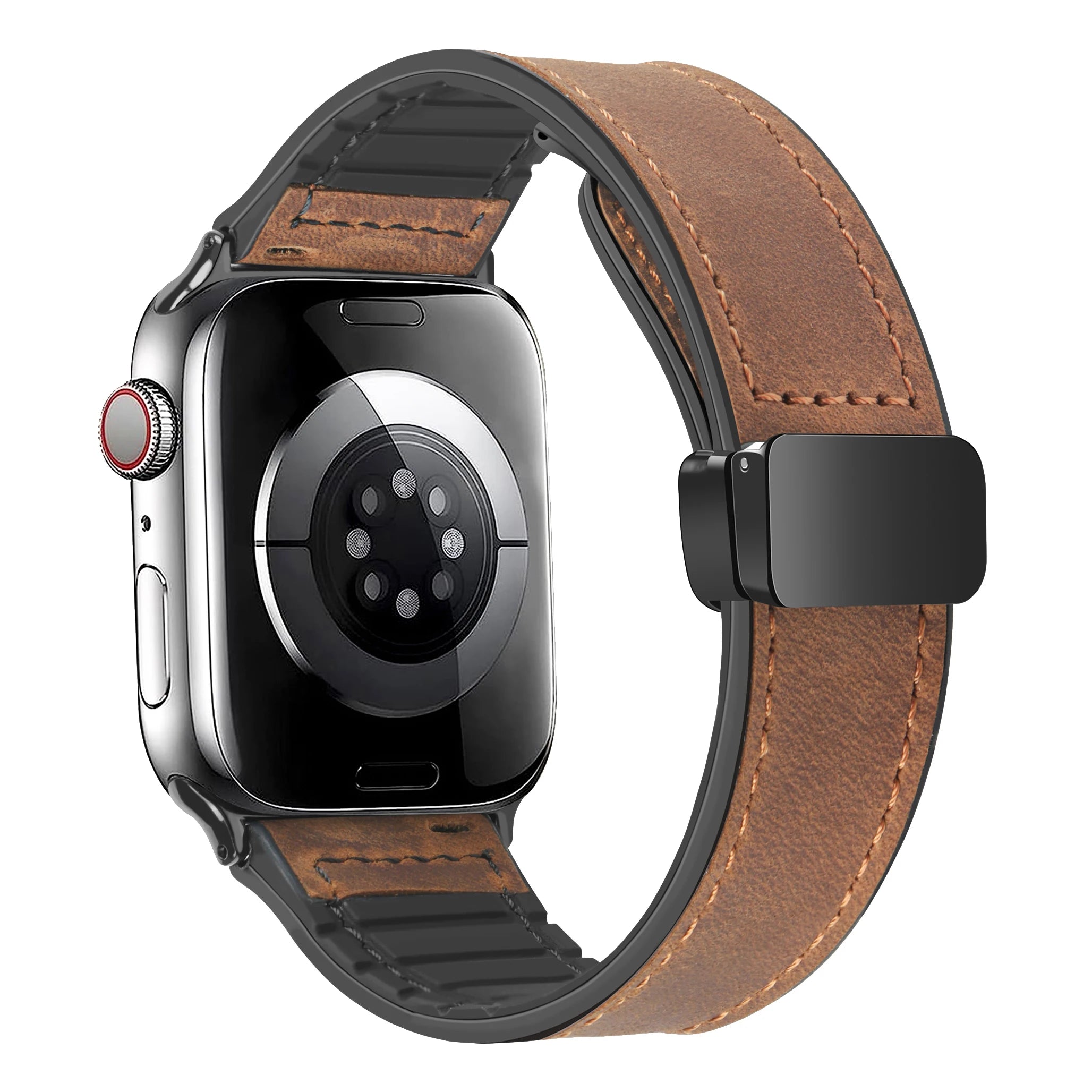 Leather band for Apple Watch 10 Ultra 9 band 46mm 49mm 42mm 44mm 45mm 40mm 41mm band men Silicone Apple Watch Series 9 8 7 SE 6 5