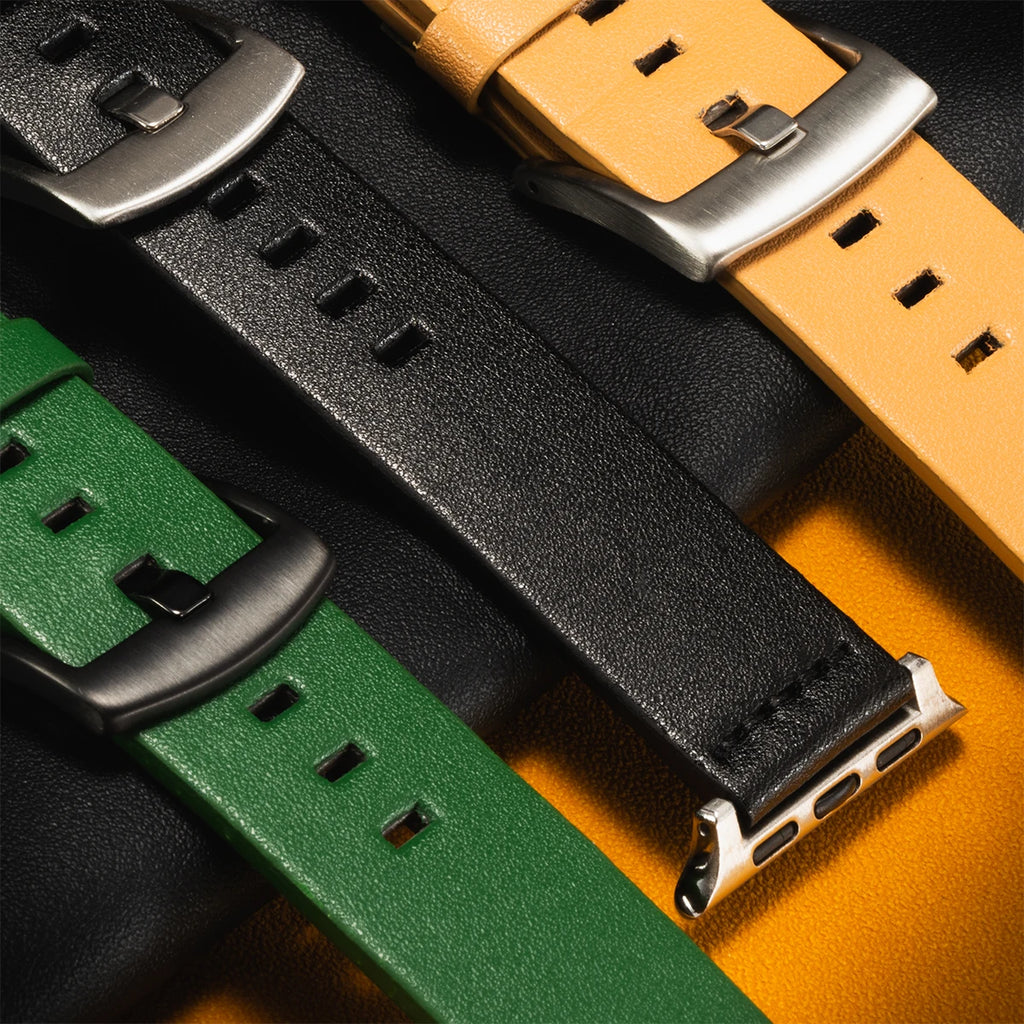 Leather band for Apple Watch Ultra 2 band 49mm S10 46mm 9 8 7 45mm 41mm High Quality band for Apple Watch Series 6 SE 5 4 44mm 40mm