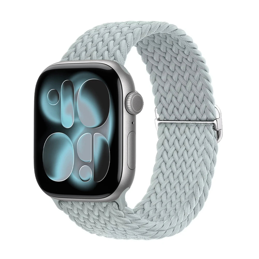 band for Apple Watch 11 band 42mm 46mm 44mm 40mm 45mm Apple Watch Ultra 3 49mm Elastic Braided band correa Series 10 9 8 7 6 SE