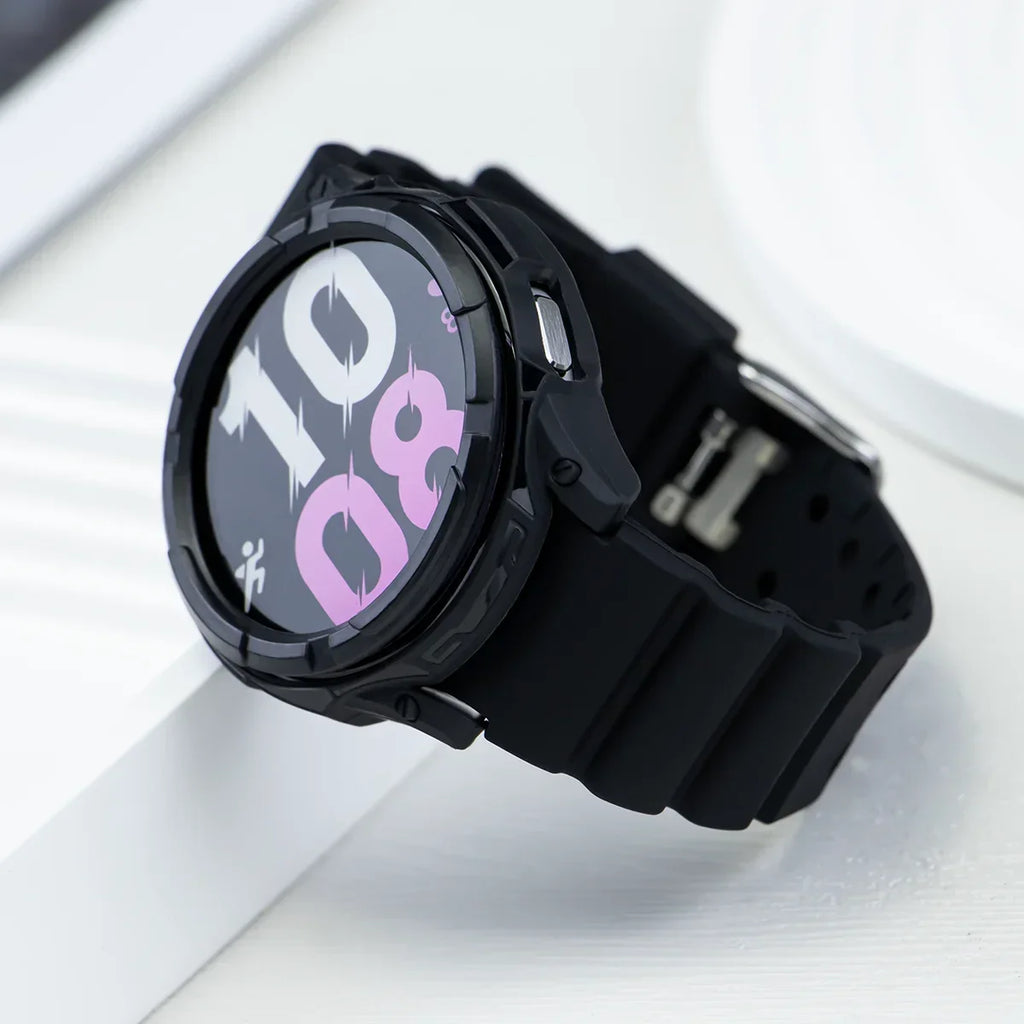 Silicone Strap+Case for Samsung Galaxy Watch 6 Classic 43mm 47mm Sport Loop Band Screen Protective Cover for SAMSUNG 6Classic