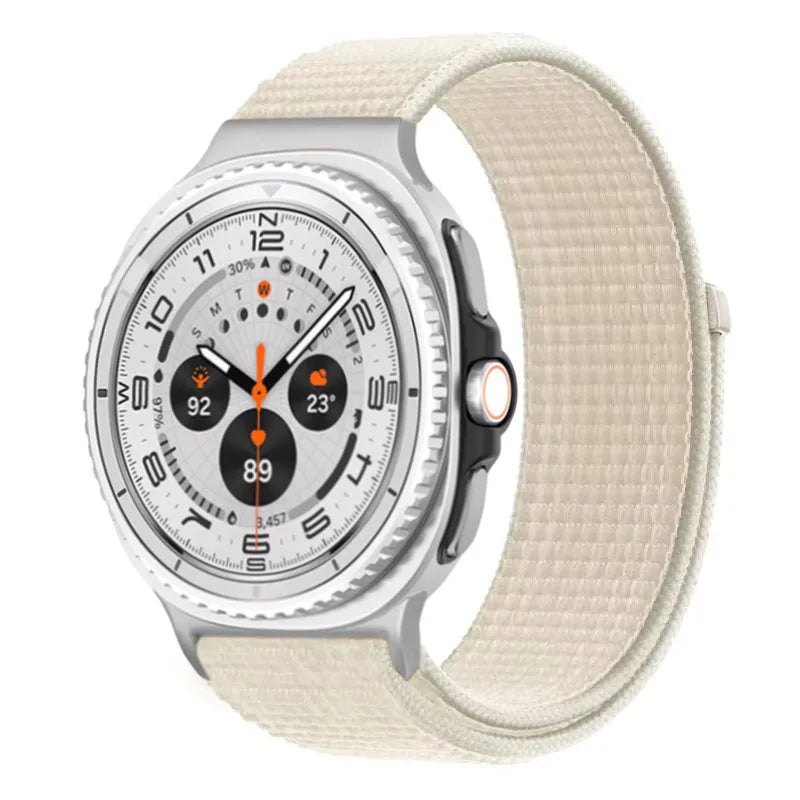 Official Nylon Strap For Samsung Galaxy Watch 8 40mm 44mm Metal Connecting Wristband Bracelet Samsung Galaxy 8 Classic 46mm Band