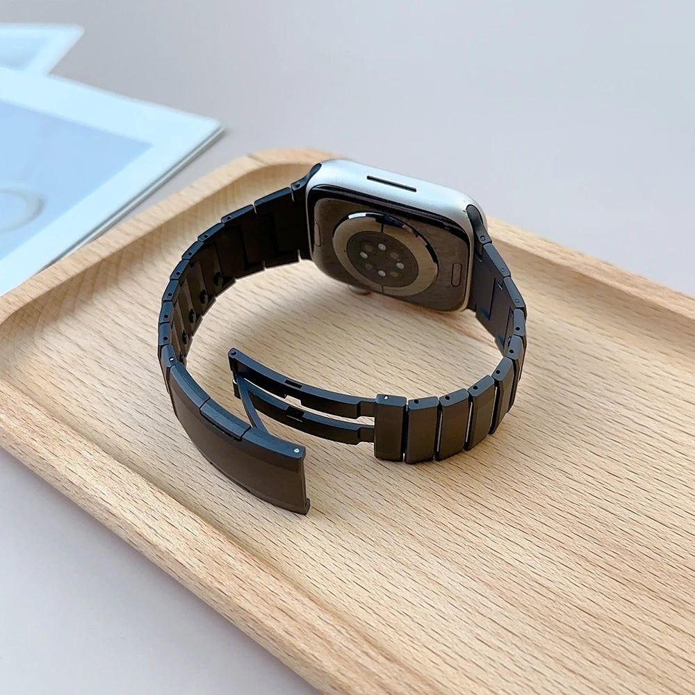 Quick Fit metal watch band for Apple Watch Ultra 2 1 49mm 10 46mm Stainless Steel band for Series 9 8 7 6 5 4 45mm 44mm band