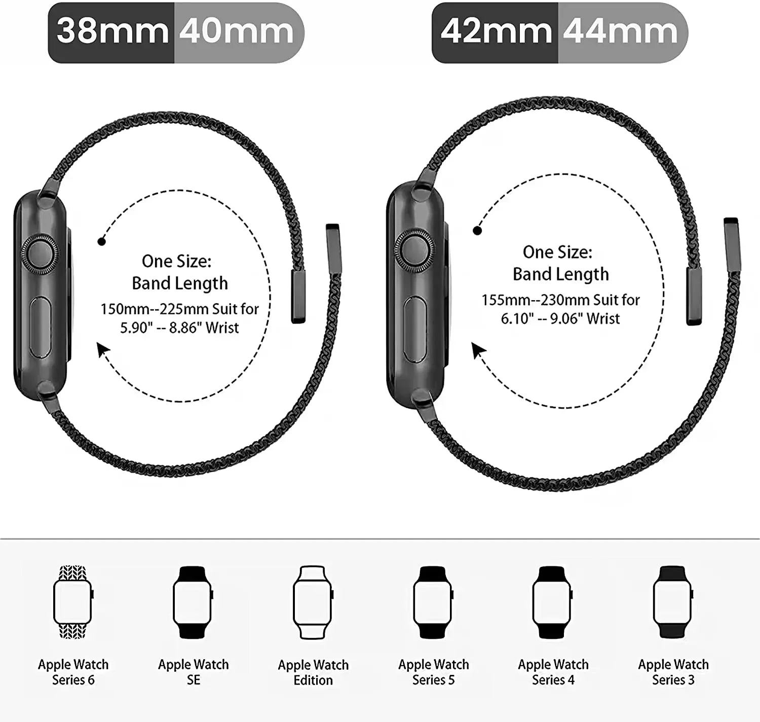 Milanese Loop band for Apple Watch 11 10 9 8 6 5 SE3 46mm 42mm 45mm 41mm 44mm 40mm Magnetic band Apple Watch Ultra 3 2 49mm band