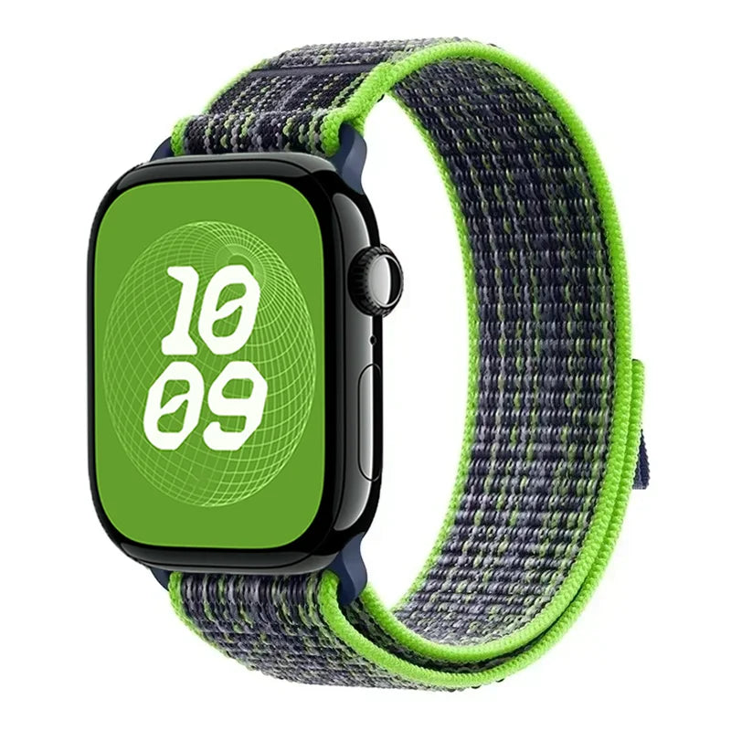 For Apple Watch band 49mm Series 11 10 9 8 7 6 5 4 SE Ultra 2 3 Stripe band 42mm 46mm 45mm 40mm 44mm 41mm Apple Watch Sport Nyon Loop