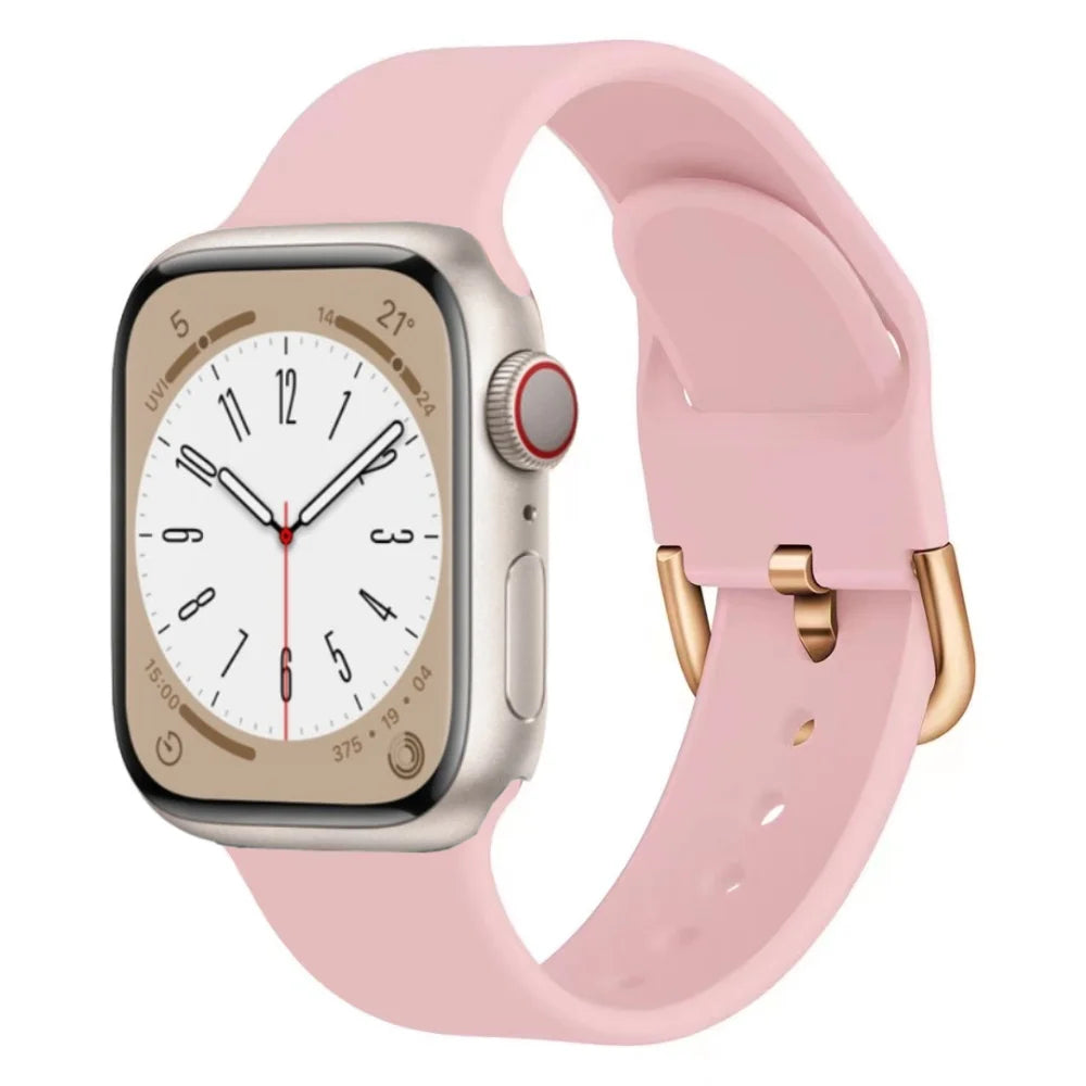 Silicone band for Apple Watch band 46mm 42mm 45mm 41mm 44mm 46mm band Wristband Apple Watch Series 10 9 8 7 6 5 SE Ultra 2 49mm