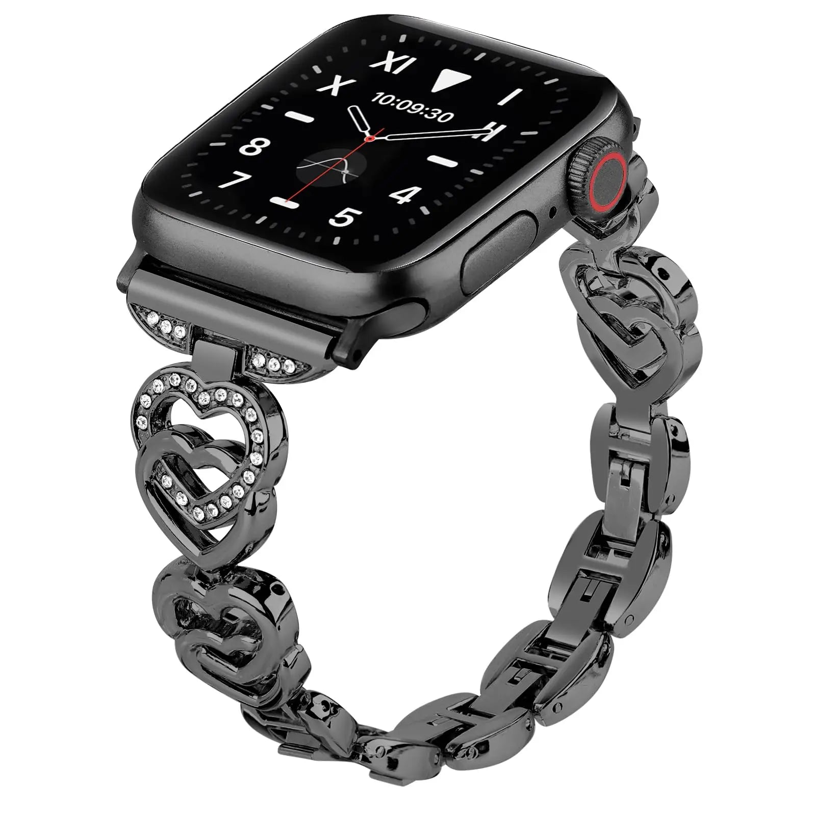 Diamond Heart band for Apple Watch band 40mm 44mm 38mm 45mm 41mm 49mm 42mm metal band Apple Watch Series SE 7 6 3 5 Ultra 2 8 9