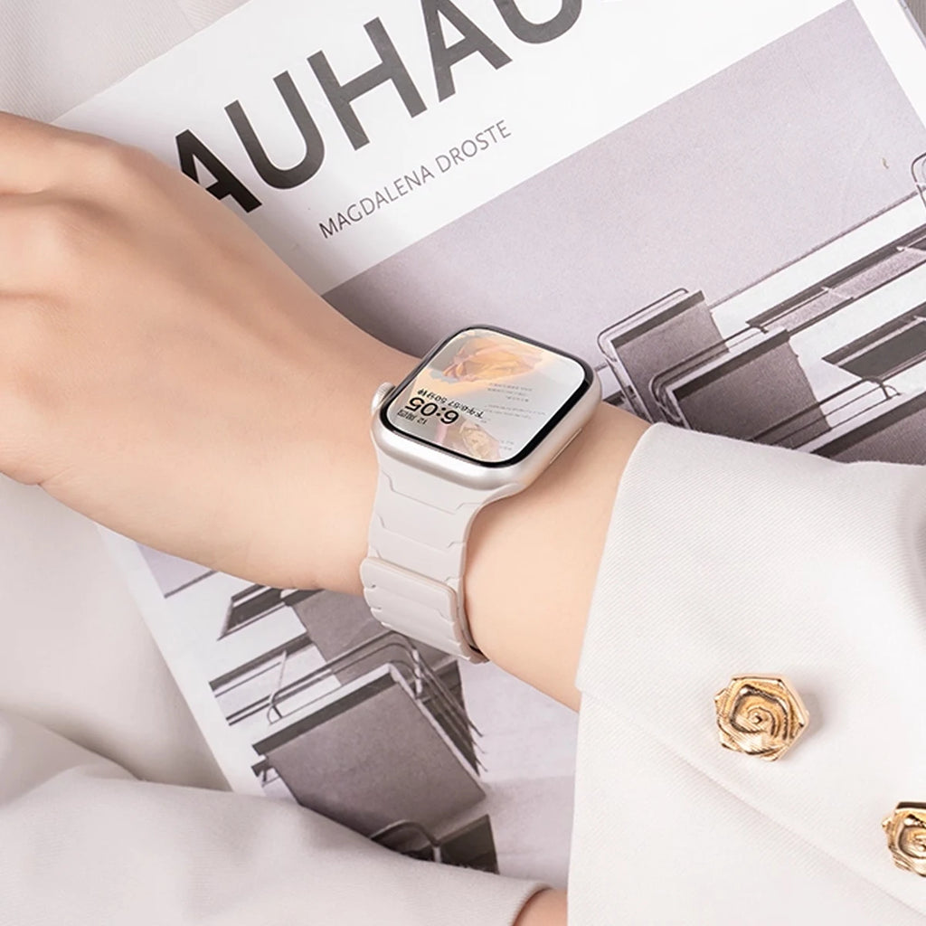 new band for Apple Watch band 49mm 44mm 40mm 45mm 41mm 38mm MagneSilicone band Apple Watch SE 11 10 9 8 7 6 5 4 3 SE Ultra 3 2 band