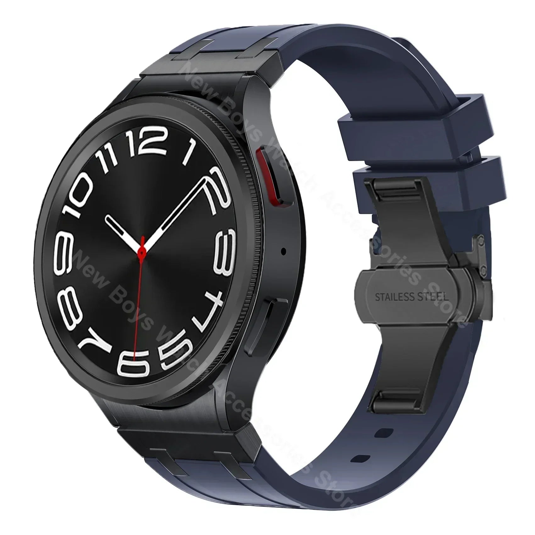 Silicone band for Samsung Galaxy Watch 7 40mm 44mm 6 4 classic 46 47mm 42 43mm 5 pro 45mm watchband no gaps men sports bracelet