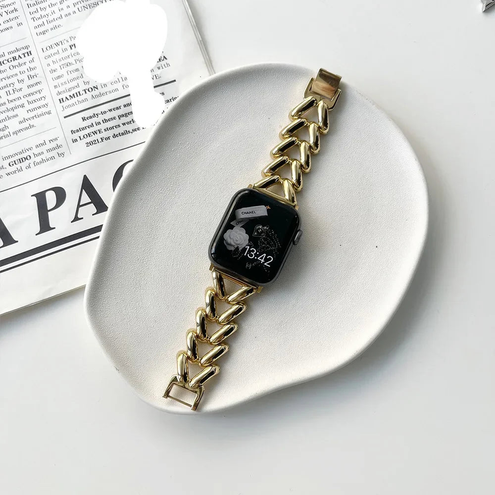 Metal band for Apple Watch 10 band 46mm 42mm 41mm 44mm 45mm 40mm 49mm Women watch band Belt band Apple Watch Series 9 8 7 SE Ultra