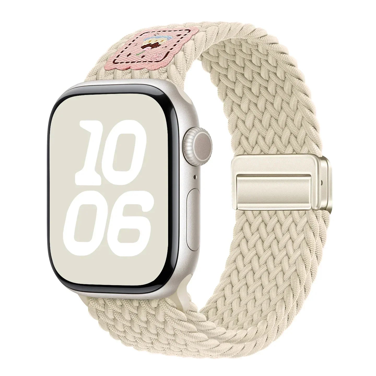 Nylon band For Apple Watch band Ultra 44mm 40mm 45mm 49mm 41mm 44mm magnetic buckle Braided band Apple Watch Series 10 9 SE 7 8