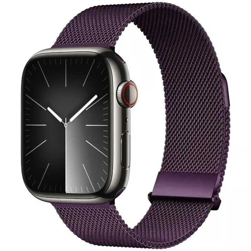 Metal Milanese band For Apple Watch Ultra 2 49mm 11 10 9 8 7 Magnetic band Apple Watch 6 5 SE 46mm 45mm 41mm 44mm 40mm 42mm