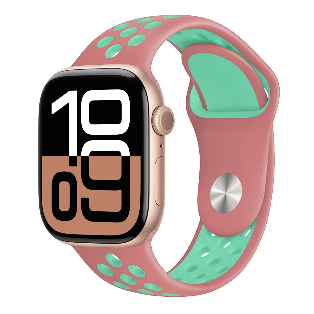 Official band For Apple Watch band Ultra 2 40mm 44mm 46mm 49mm 41mm 42mm 45mm Silicone band correa Apple Watch 11 10 9 8 7 6 SE3 band