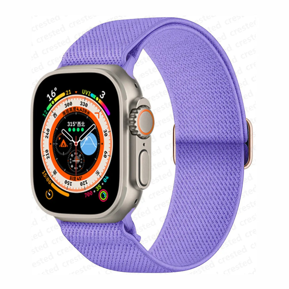 Scrunchie band for Apple Watch band 45mm 44mm 40mm 41mm 42mm 46mm 49mm Elastic Nylon band Apple Watch Series 10 9 8 7 SE Ultra 2