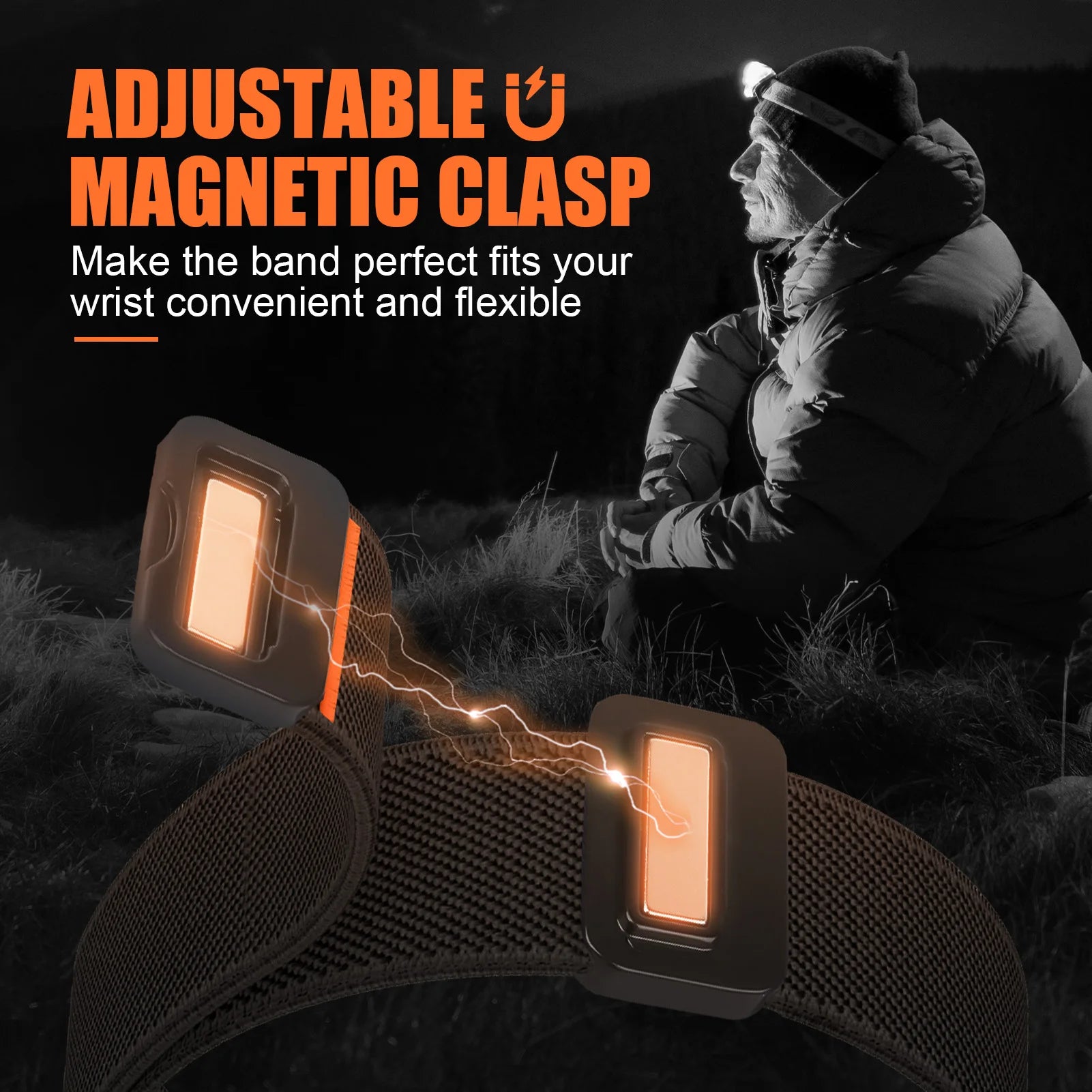 Nylon loop For Apple Watch Ultra 2 3 band 49mm 44mm 46mm 42mm 45mm magnetic band correa Apple Watch Series 10 9 8 7 11 3 SE band