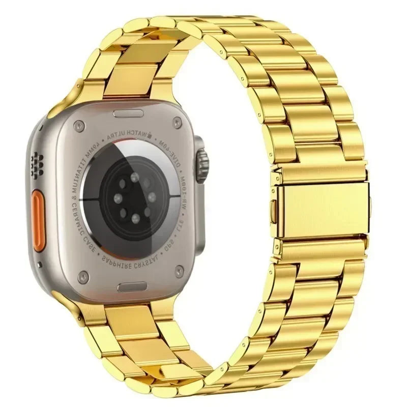 Stainless Steel band for Apple Watch band 44mm 45mm 38mm 42mm 40mm 41mm metal link band Apple Watch Series 9 10 8 7 6 5 4 SE Ultra 49mm m