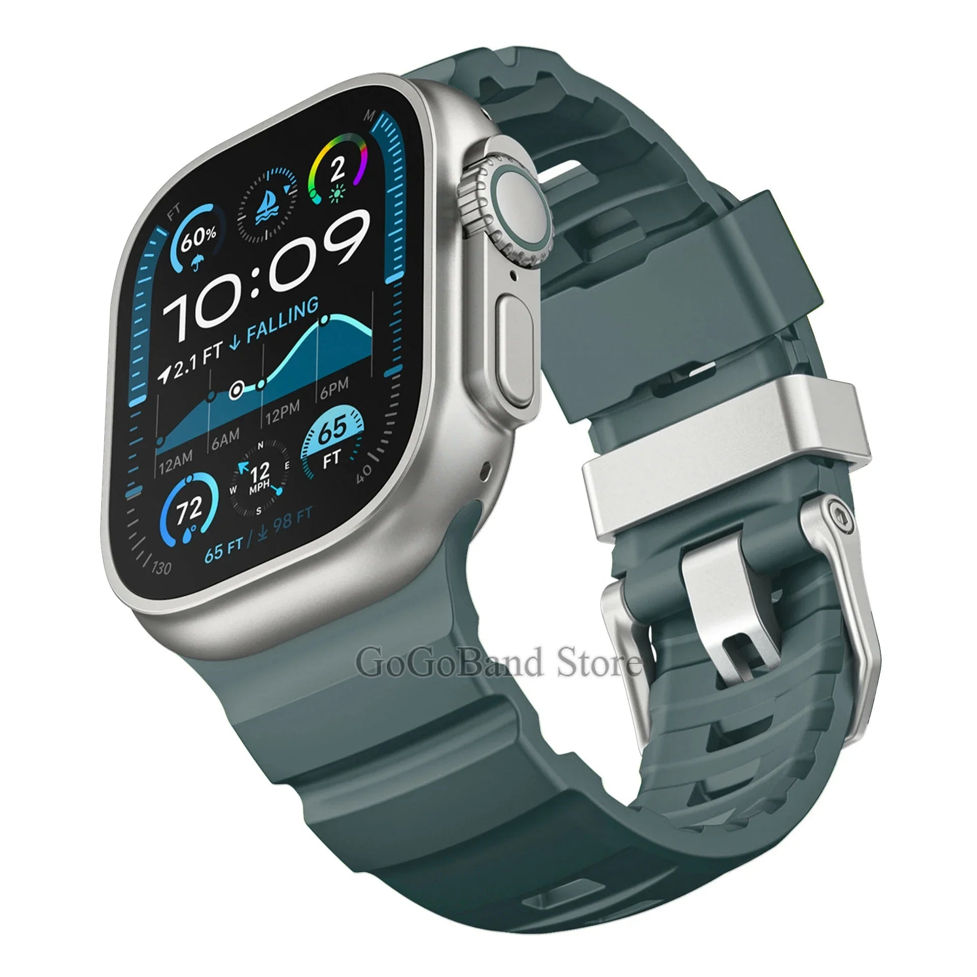 Fluorescence band for Apple Watch band 49mm 46mm 45mm 44mm 42mm Sport Silicone band For Apple Watch Ultra 2 Series 10 9 8 7 6 SE