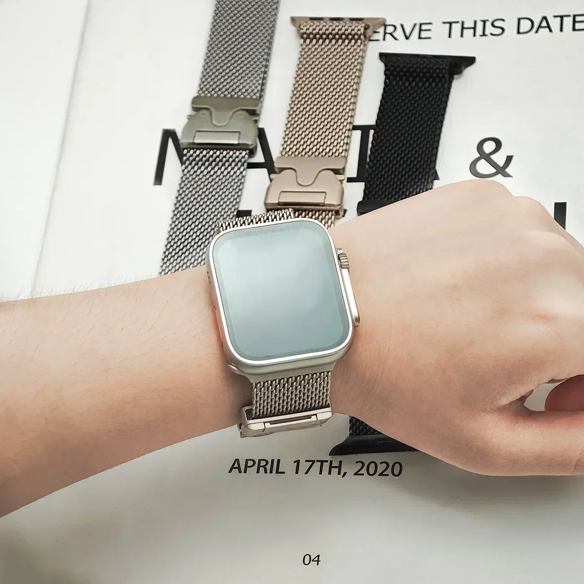 Milanese band for Apple Watch band Ultra 2 49mm 46mm 42mm 44mm 45mm 41mm 40mm Loop band for Apple Watch Series 10 9 7 8 5 6 SE 5