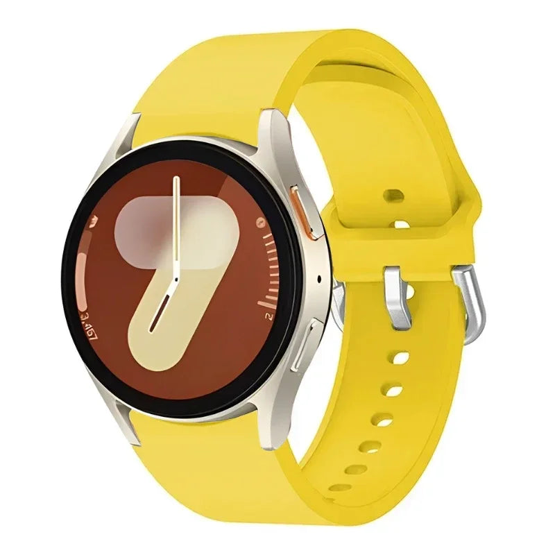 Original Silicone Strap For Samsung Galaxy Watch 7/6/5/4 44mm 40mm 5 Pro Sports Bracelet Galaxy Watch 6 4 Classic 47mm 43mm Band