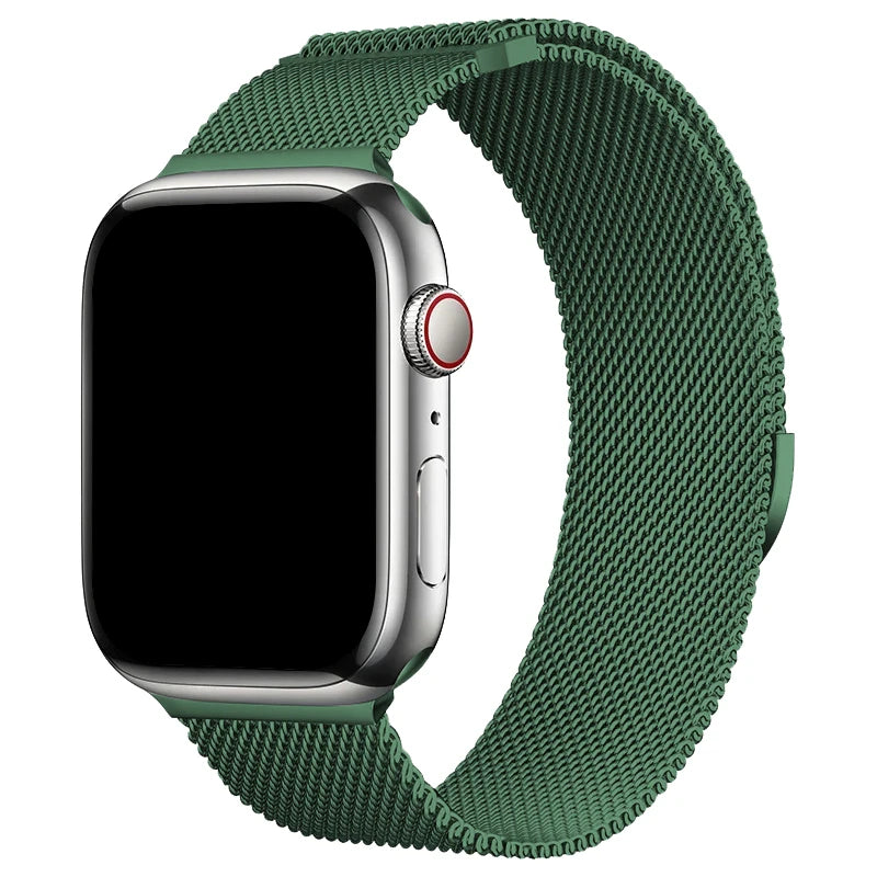 Milaness Magnetic band for Apple Watch Ultra band 49mm 46mm 45mm 44mm 41mm 40mm metal band for Apple Watch 11 10 9 8 7 6 5 4 SE