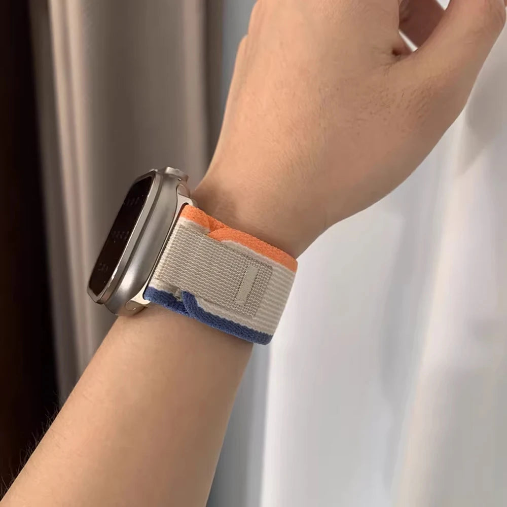 Trail loop For Apple Watch Ultra band 49mm 46mm 42mm 45mm 40mm 41mm Nylon sport band correa Apple Watch 10 9 8 7 6 5 4 3 SE band