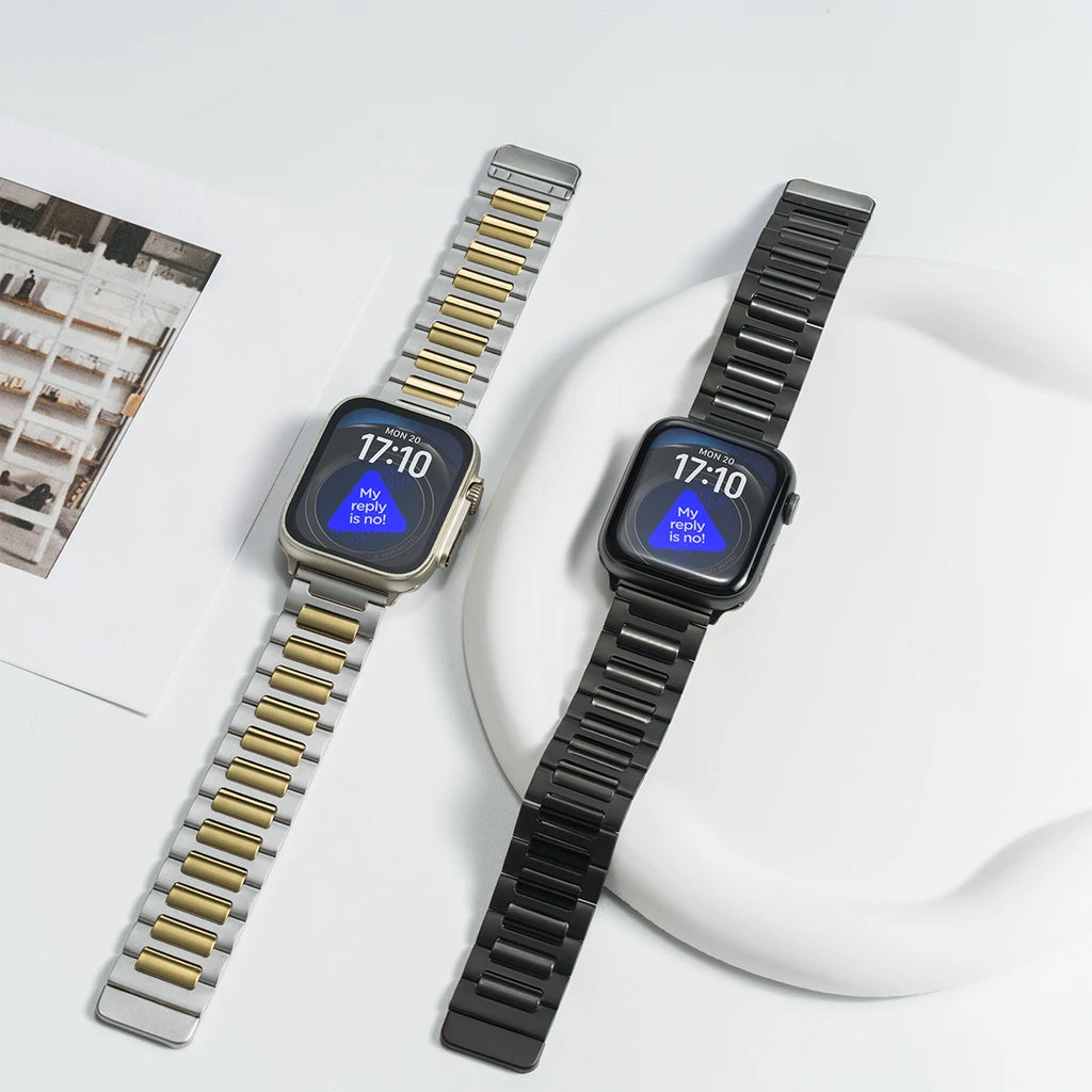 Magnetic Stainless Steel band for Apple Watch band 46mm 45mm 44mm 49mm metal belt band for Apple Watch 10 9 8 7 6 3 5 SE Ultra 2