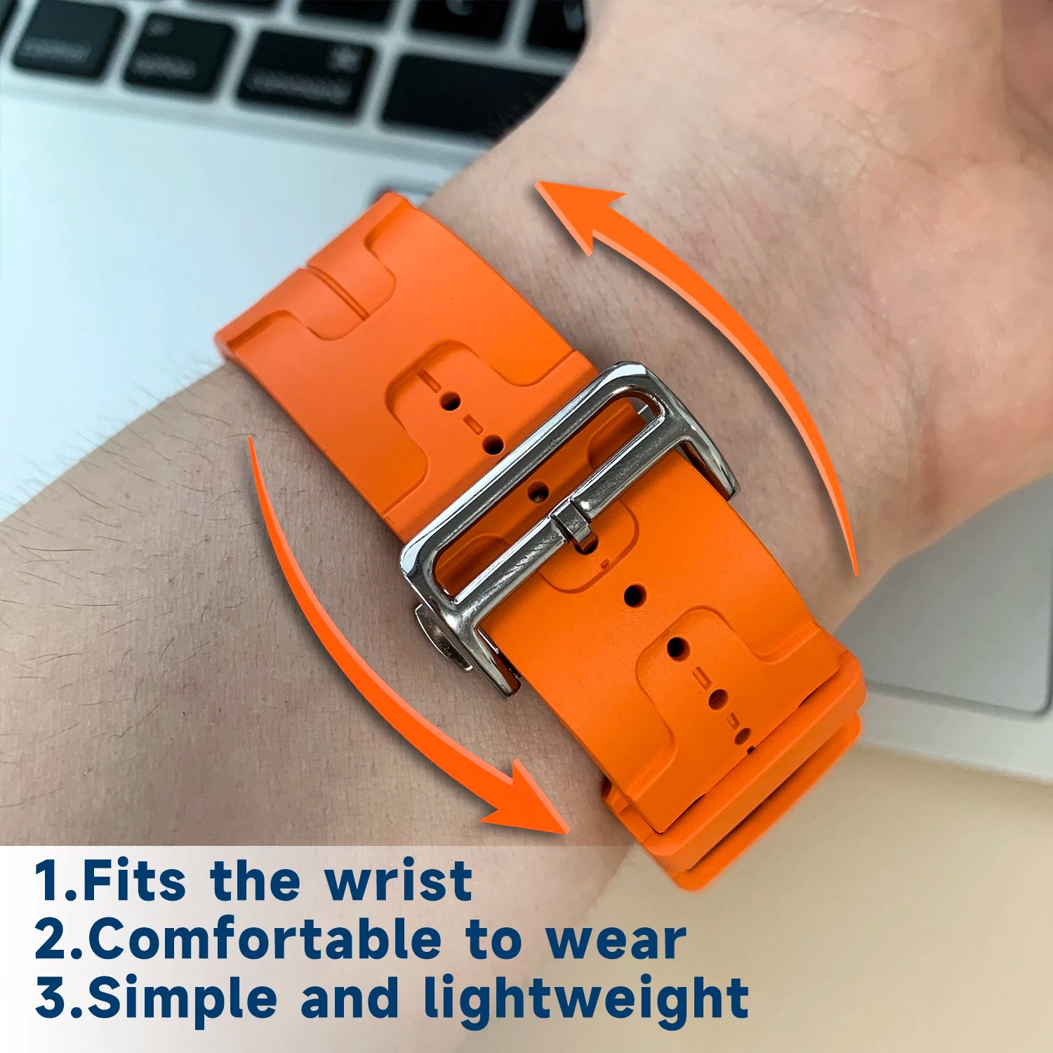 Kilim Single Tour band For Apple Watch band 45mm 44mm 41mm 38mm Folding Buckle Silicone band Apple Watch 10 46mm 42mm Ultra 2 49mm