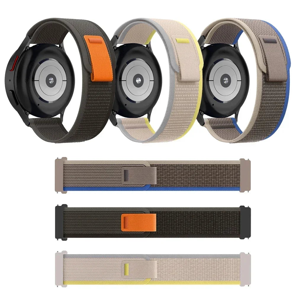 20mm 22mm Nylon Magnetic Strap For Garmin Forerunner 570/265/255/165 Music/venu 3 2/sq/sq2 Band Vivoactive 6 5 Watch Bracelet