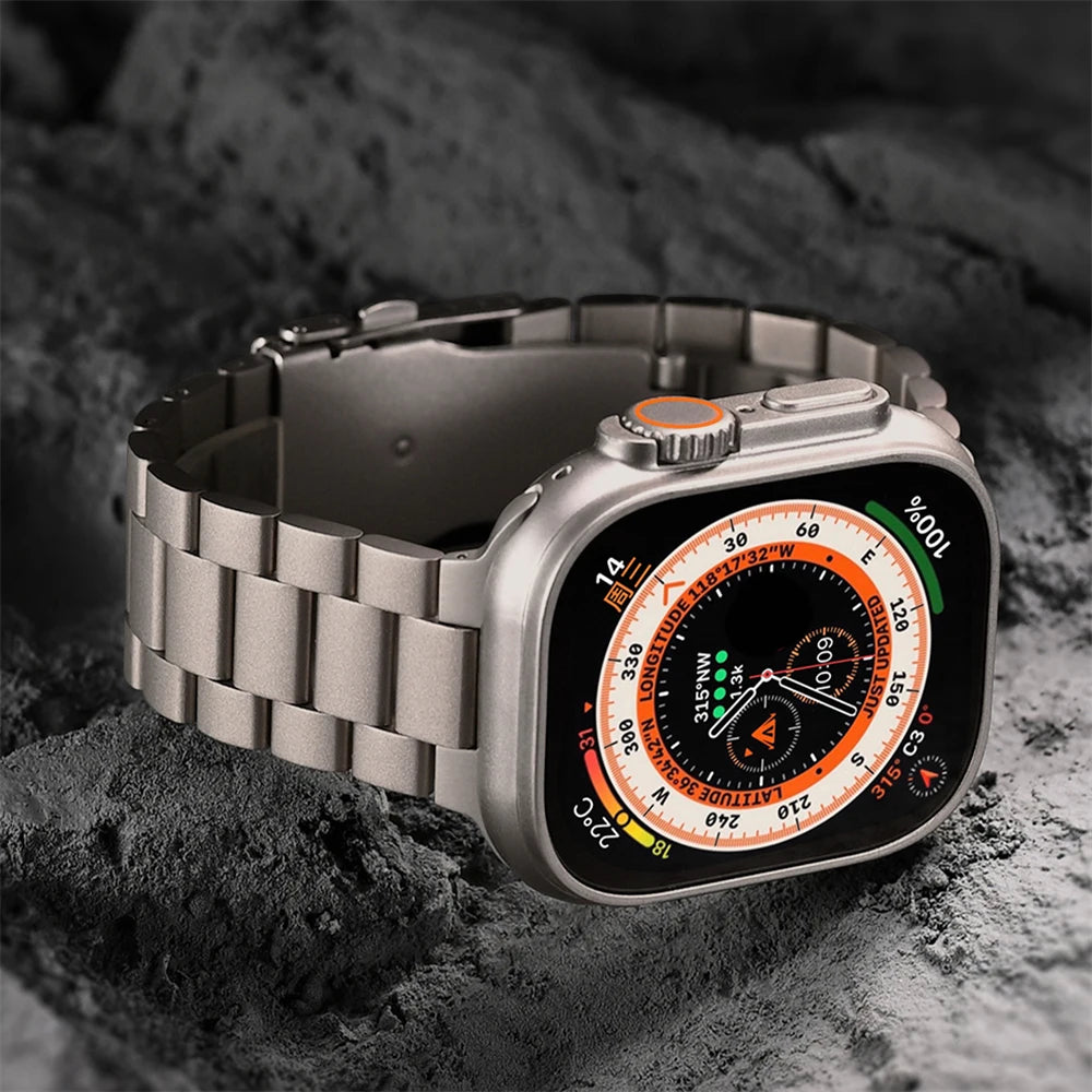 Ultra 3 2 Titanium Color band For Apple Watch 49mm 46mm 42mm 44mm 45mm metal band For Apple Watch 11 10 9 8 SE3 Stainless Steel band