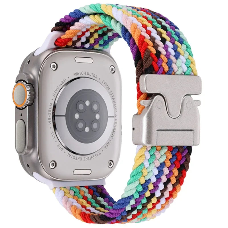 Parachute Nylon band For Apple Watch Ultra 2 11 10 9 8 7 6 5 4 SE Braided Durable Wristband Apple Watch 49mm 46mm 45mm 42mm 44mm 40mm 41mm