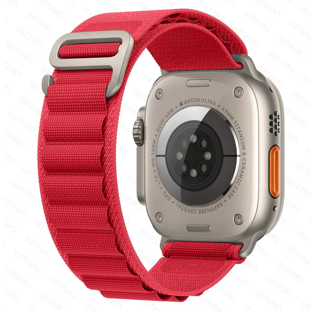 Alpine loop band for Apple Watch Ultra 2 band 49mm 44mm 40mm 41mm 45mm 42mm 46mm correa band Apple Watch Series 7 SE 3 8 9 10 11