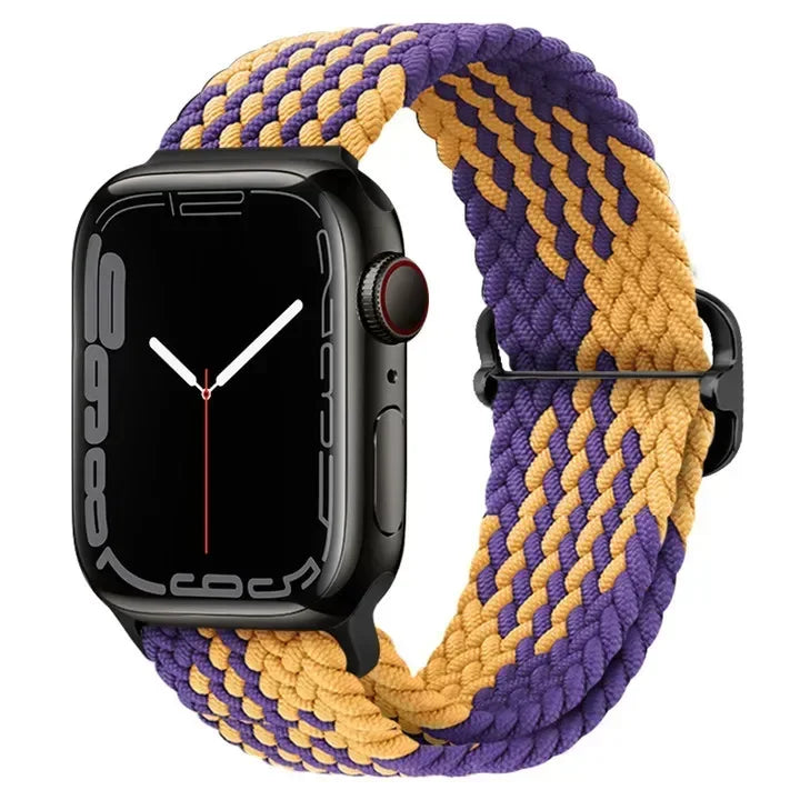 Braided Nylon band for Apple Watch band Ultra 2 49mm Series 10 46mm 42mm 44mm 40mm 41mm Adjustable band Apple Watch 9 8 7 6 SE 5 4