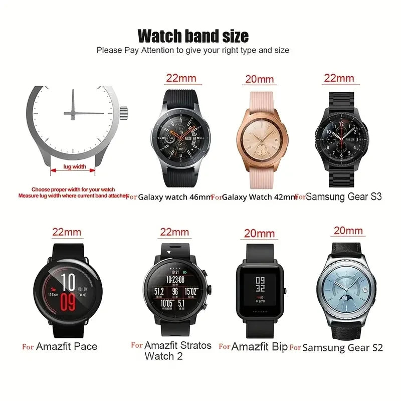 Milanese Watchband 18mm 20mm 22mm Metal Strap Bracelet For Samsung Galaxy Watch 7 6 5 4 40 44mm Huawei 4 GT Bracelet Garmin Band