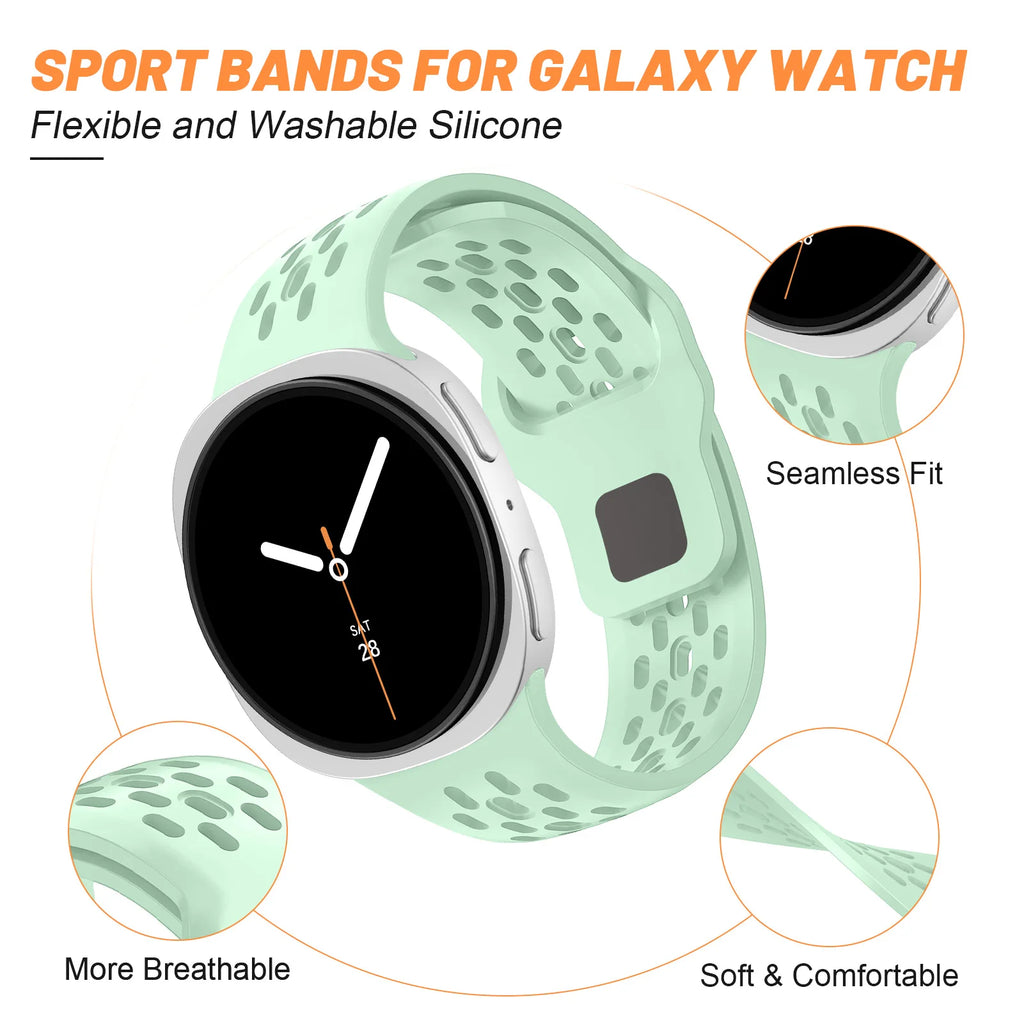 Silicone straps for Samsung Galaxy Watch 8 Strap 40/44mm Sport Bracelet correa Galaxy Watch 8classic 46mm wristband Accessories