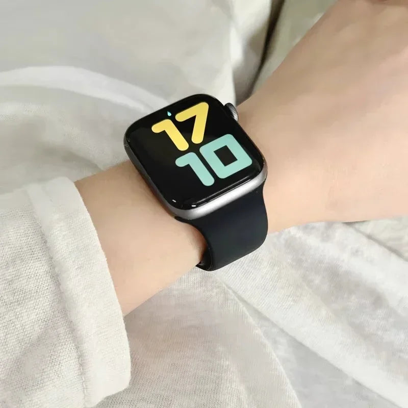 For Apple Watch band 46mm 42mm 45mm 44mm 40mm Silicone sport band Apple Watch Series 11 10 8 7 6 5 4 SE 9 Ultra 3 2 49mm band