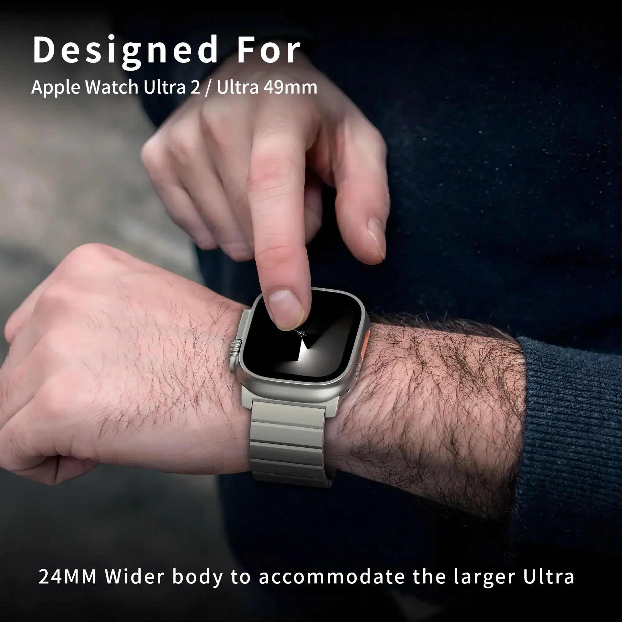 Luxury Titanium band for Apple Watch band Ultra 2 49mm 46mm 45mm 42mm Magnetic Correa for Apple Watch Series 10 9 8 7 6 SE 5 band