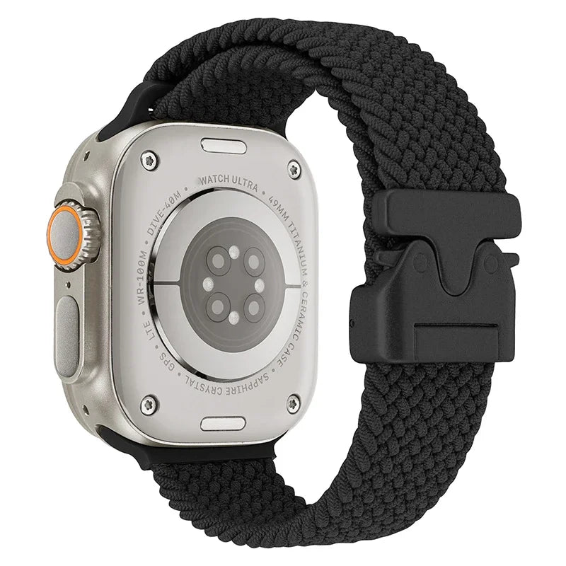 Parachute Nylon band For Apple Watch Ultra 2 11 10 9 8 7 6 5 4 SE Braided Durable Wristband Apple Watch 49mm 46mm 45mm 42mm 44mm 40mm 41mm