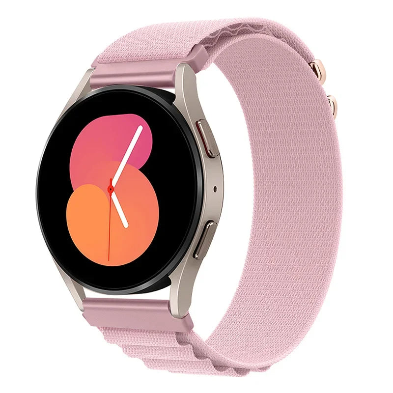 20mm 22mm Nylon Alpine Strap for Samsung Watch 7 6 5 Classic Bracelet Wristband for Huawei Watch 5/4/GT6-5 Pro 46mm Amazfit GTR