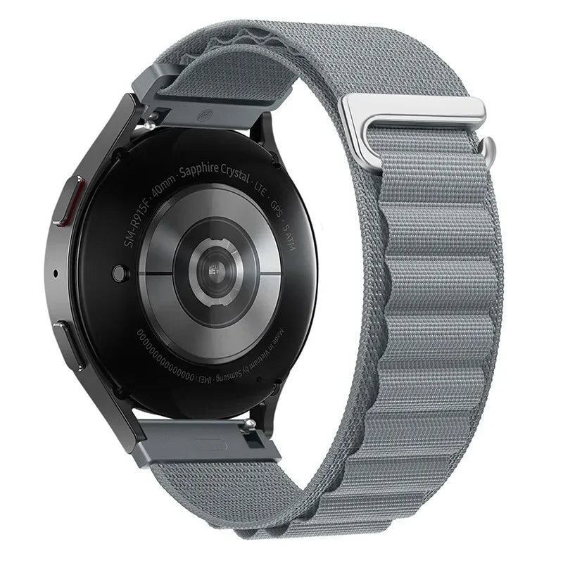 20mm 22mm Nylon Alpine Strap for Samsung Watch 7 6 5 Classic Bracelet Wristband for Huawei Watch 5/4/GT6-5 Pro 46mm Amazfit GTR