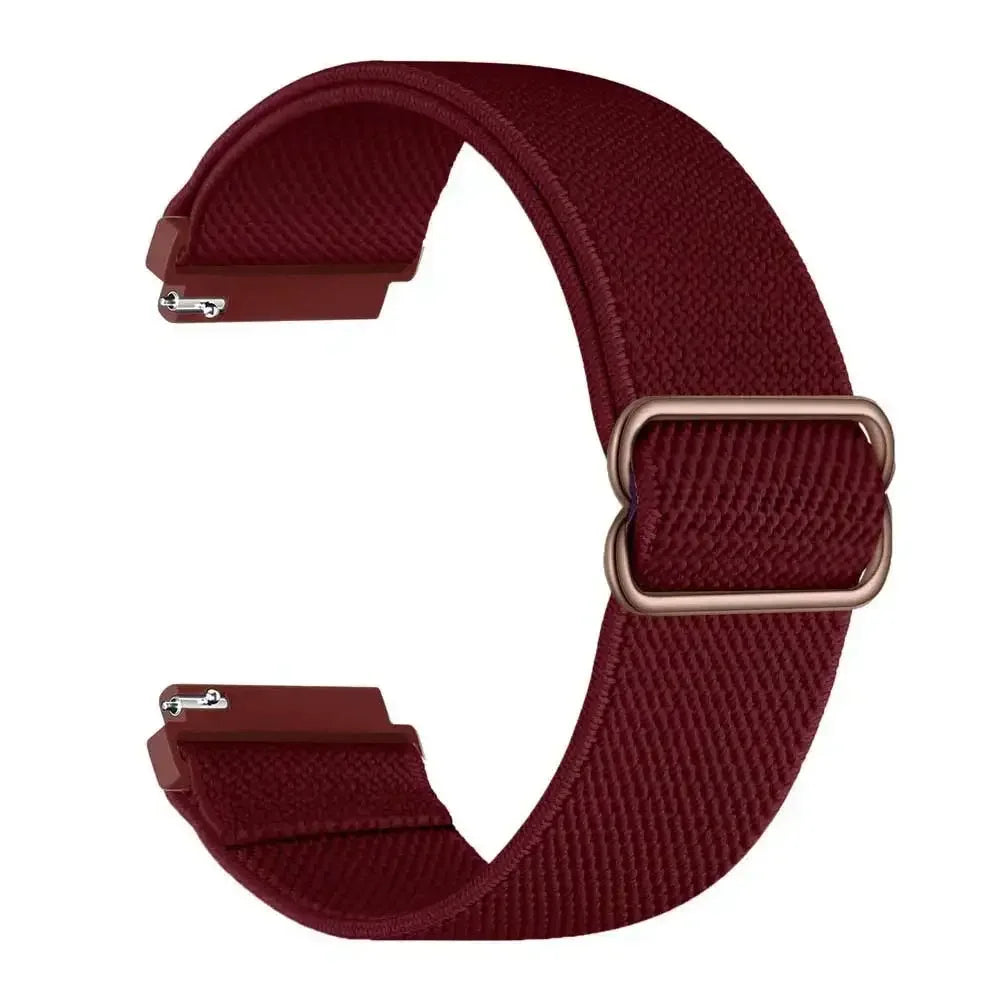 20mm 22mm Elastic Nylon Loop Strap for Samsung Galaxy Watch 4 5 6 7 40/44mm Pro Calssic 42/46mm Band Huawei Gt2/3 Amazfit Gts2/4