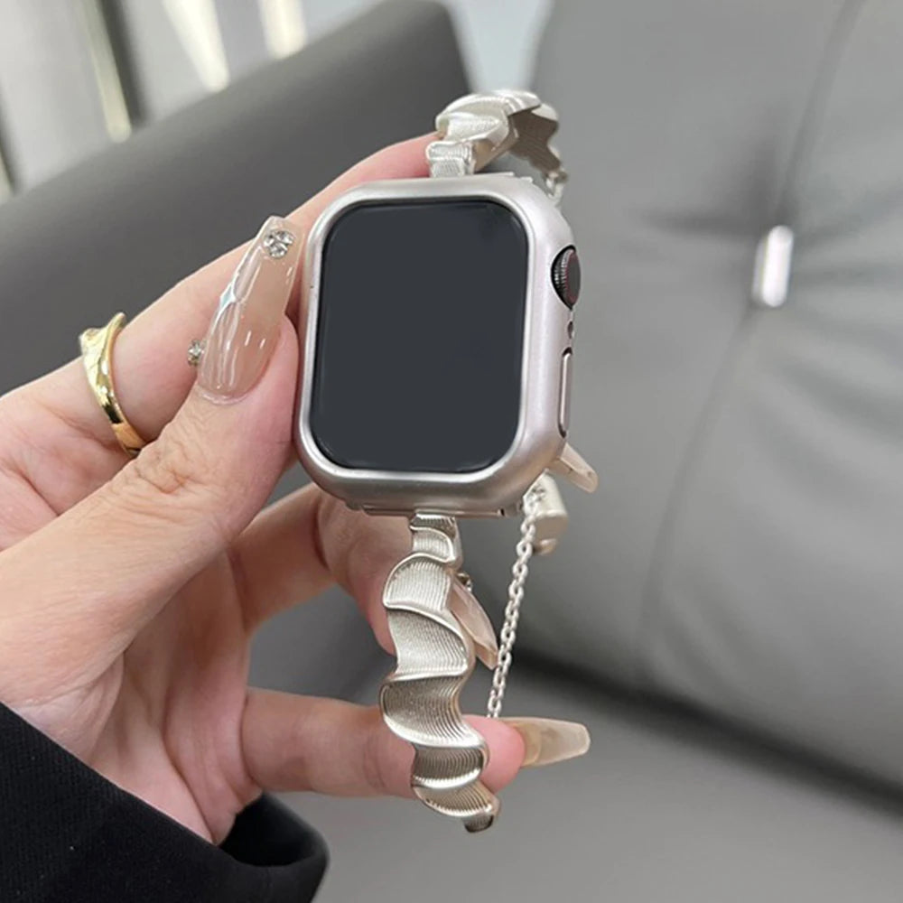 Women metal band for Apple Watch 10 Ultra 46mm 9 8 7 band 42mm 45mm 41mm Belt band Apple Watch Series 6 SE 40mm 44mm 49mm Watchband
