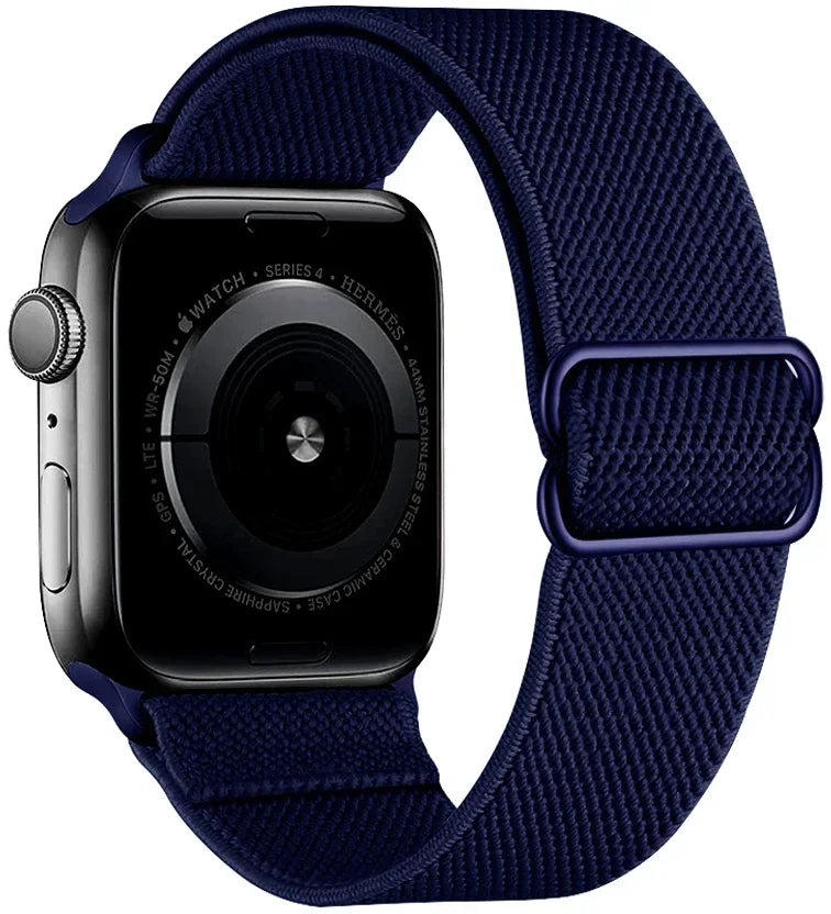 Nylon Loop band For Apple Watch 49mm 45mm 44mm 42mm 41mm 40mm 46mm Elastic band Apple Watch Ultra 3 2 11 10 9 8 7 6 5 4 SE band