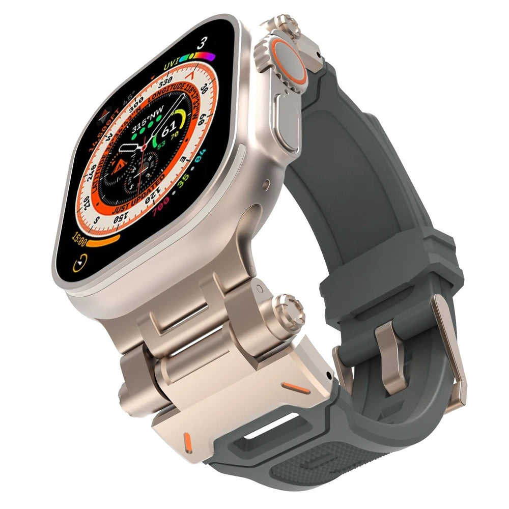 Single Tour band for Apple Watch Ultra 49mm band 44mm 45mm 46mm Men sport band Apple Watch Series 11 10 9 8 7 6 SE Luxury band