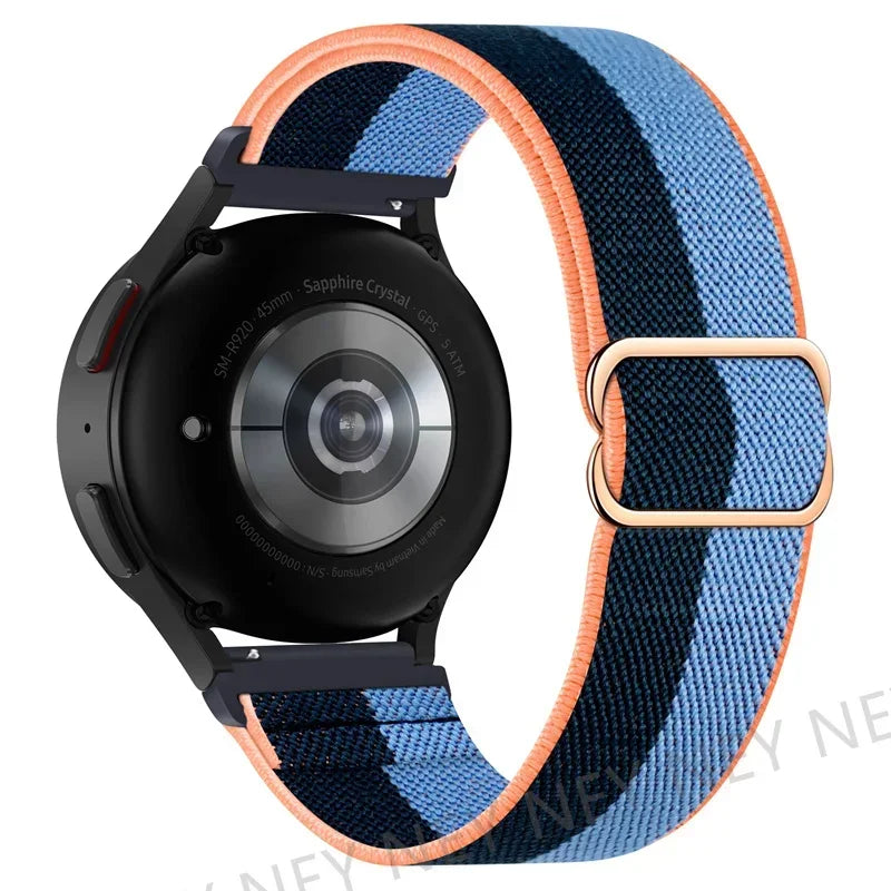 20mm 22mm strap For Samsung Galaxy watch 7 classic 46mm/6 Classic/Gear S3/4/5 pro 44mm 40mm Nylon Elastic Huawei GT 2/3 Pro band