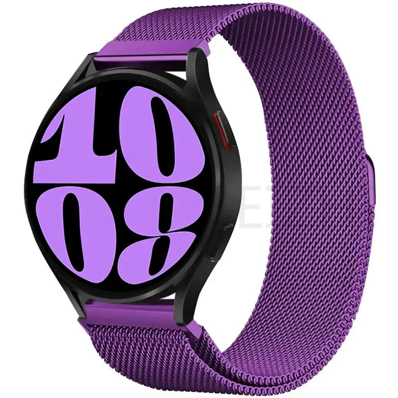 22mm 20mm band for Samsung Galaxy Watch 5-pro-6-4-Classic Milanese loop Metal magnetic starlight bracelet Huawei GT 4-3-2e strap