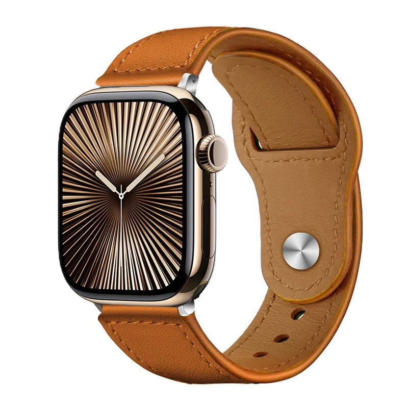 Leather band For Apple Watch 10 band 46mm 42mm 44mm 45mm 49mm 41mm 40mm correa band Apple Watch Series 8 9 3 4 5 6 SE 7 Ultra 2